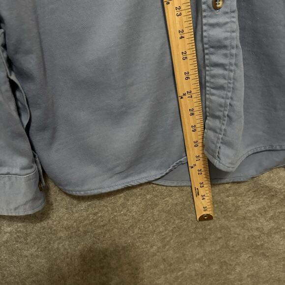 Tyndale FR Flame Resistant Shirt Mens Sz L Blue Pockets Workwear Utility USA - Picture 8 of 9